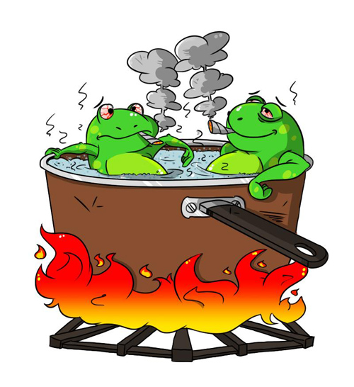 Boiling frogs - smoking weed